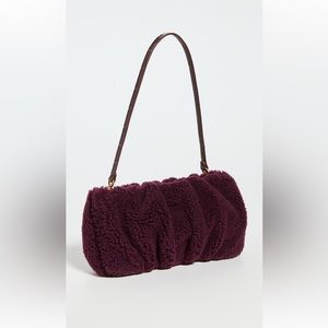 Staud Bean Shearling Shoulder Bag